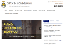 Tablet Screenshot of comune.conegliano.tv.it